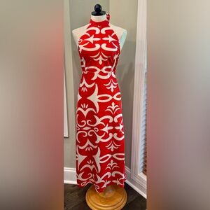 NWOT | Joie Red and White Print Maxi Dress | Size XS |